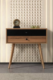 Hanah Home Vita 5206 Cómoda Nogal y Negro